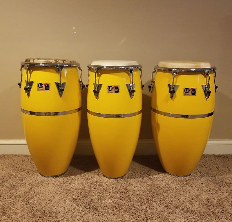 Latin Percussion Patato 1980 Yellow Conga, Tumba and Quinto Reverb