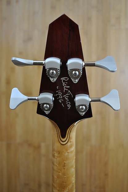 Rick Turner Electroline 4 string bass 1996 Transparent Red