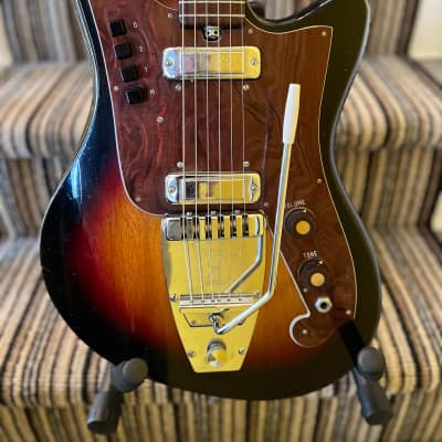 Goya Panther S2 Solid Body Electric Made by Galanti in Italy OHSC 1967 - Sunburst image 9