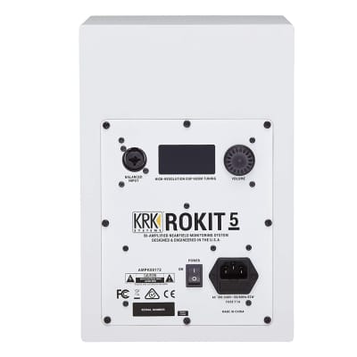 KRK RP5 Rokit 5 G4 Professional Bi-Amp 5" Powered Studio Monitor (White) image 5