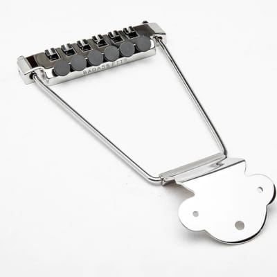 Leo Quan Badass Nickel FTT Fine Tuner Trapeze Tailpiece for Archtop Guitar TP-3340-001 for sale