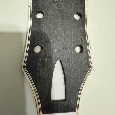 Gibson Headstock overlay 1980's - Black with inlay and | Reverb