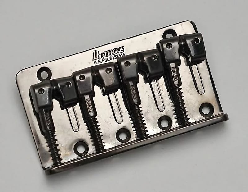 Ibanez 4 String Bass Guitar Bridge in Black Nickel Reverb