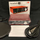 Brand New Focusrite Scarlett 2i2 2nd Gen w/Microphone Pop Filter + 20Ft XLR Microphone Cable