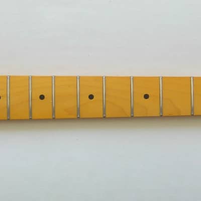 SALE* 1-Piece /Telecaster 21 JUMBO Frets/Medium to Chunky C Neck Contour /Vintage Tint /Guitar Neck - SATIN NITRO Finish. Fits Fender/ Warmoth TELE image 3