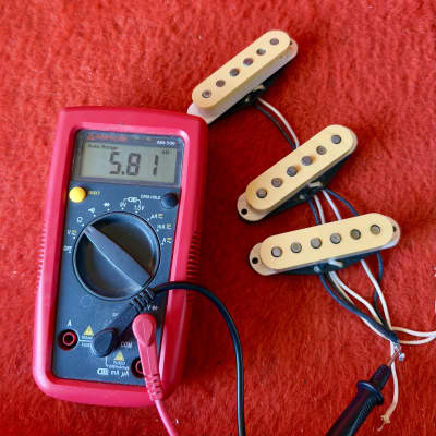 USA Fullerton Fender Stratocaster pickups set 1983 - Crème original vintage AVRI JV image 4
