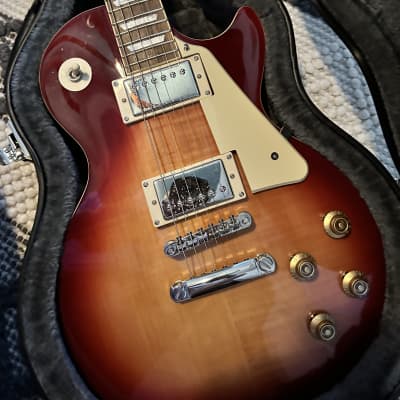 Epiphone Les Paul Standard With Bigsby Cherry Red | Reverb