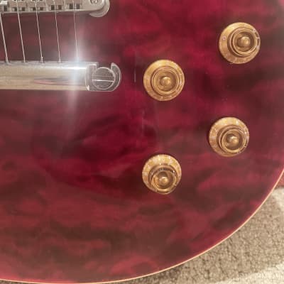 Edwards E-LP-125 SD/QM Limited Model Japan 2013 - Black Cherry Quilted Top - With Seymour Duncan Humbuckers image 11