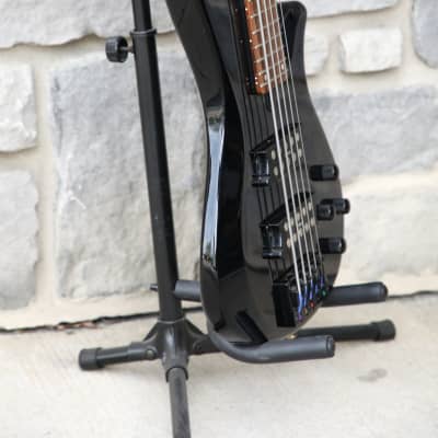 Yamaha RBX375 Electric Bass Guitar, 5 string Black image 6
