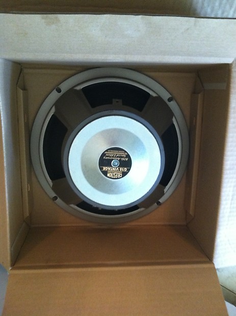 Celestion 10 INCH VINTAGE 30 GUITAR SPEAKER 2016 SILVER W BLACK PAPER