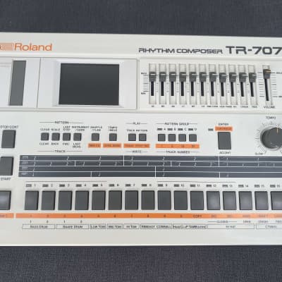 Roland TR-707 + HKA ROM Expansion + OLED Display