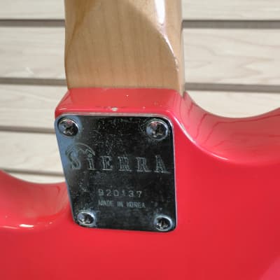 Sierra Strat Copy Red Electric Guitar image 10