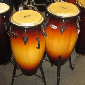 Latin Percussion M846S-VSB Matador Series Custom Accent 11" / 11.75" Conga Set w/ Stand