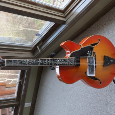 Gagnon Imperial Cherry Burst Jazz Archtop Guitar Highly Ornate Custom Built image 2