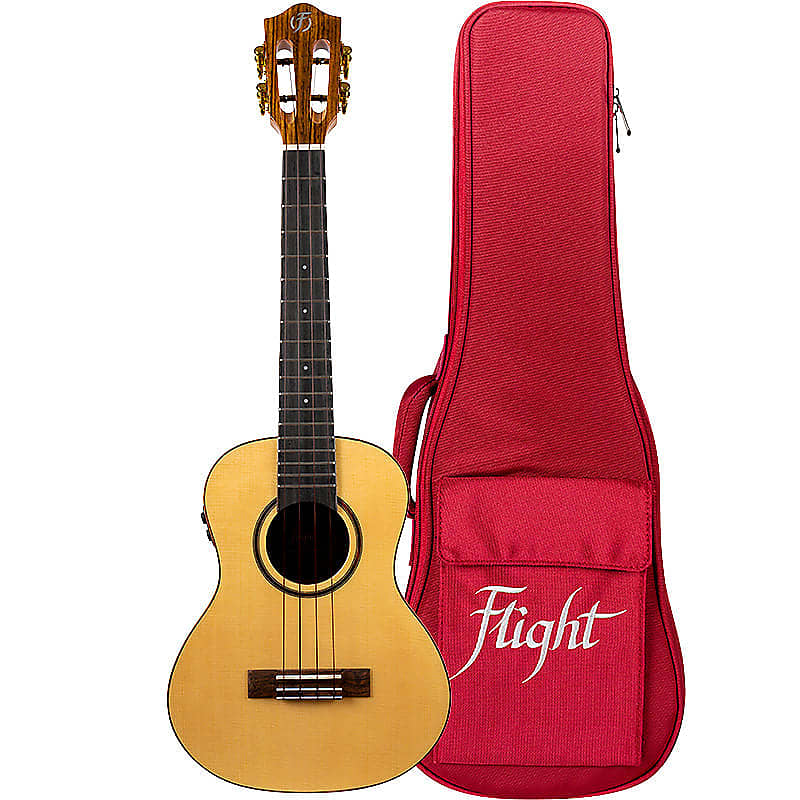 Flight SOPHIATESOUN Princess Series Tenor Electro-Acoustic Ukulele w/Soundwave Pickup System & Bag image 1