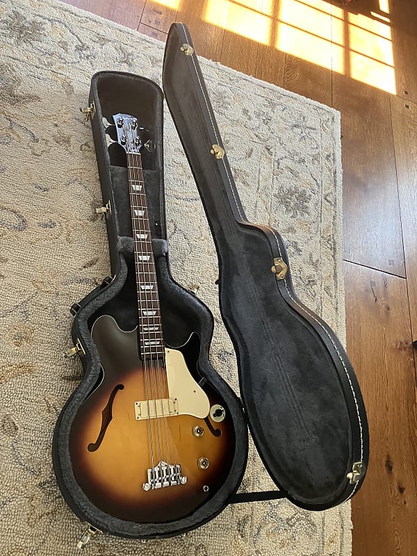 Epiphone Jack Casady Signature Semi Hollow Bass with Hard