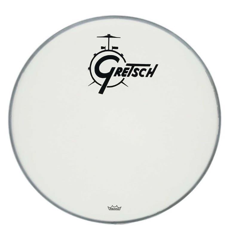 Gretsch GRDHCW18 Logo Coated Bass Drum Head - 18" image 1