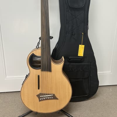 Warwick Alien 6 String Fretless Acoustic Electric Bass - Natural image 1