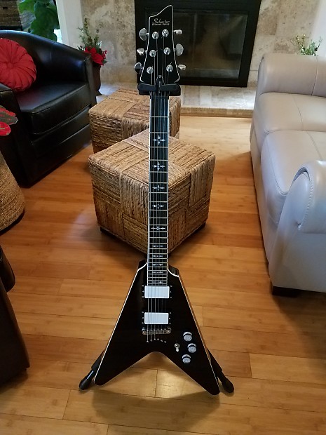 Schecter V-1 Limited Black | Reverb Schecter V-1 Limited Black | Reverb
