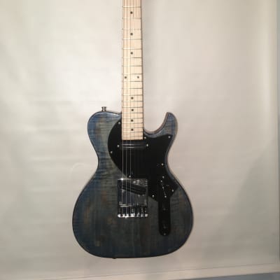 Bluescaster Double Bender B/G Guitar 2019 Blue Stain/Shou-sugi-ban  finish:  McGill Custom Guitars image 1