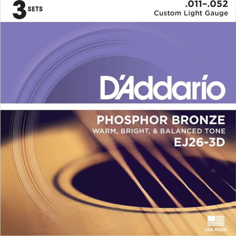 Photos - Strings DAddario D'Addario D Addario  - 12-53  Phosphor Bronze Phosphor Bron (3 Pack)