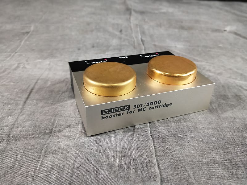 Rare SUPEX SDT / 3000 Step-up transformer for mc Cartridge  			