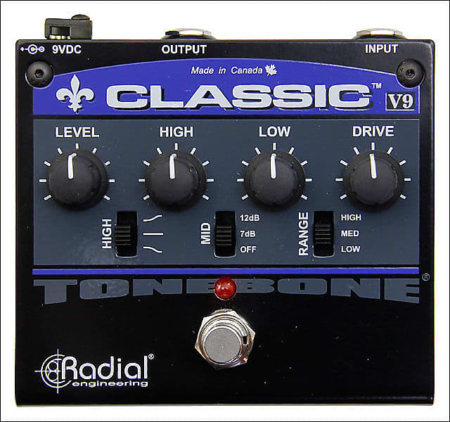 Radial Classic V9 Distortion Overdrive Pedal image 1