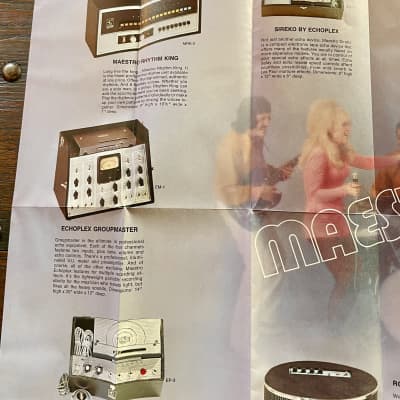 Vintage 1972 Maestro Effects "Sound Odyssey" Foldout Color Catalog 1970's image 5