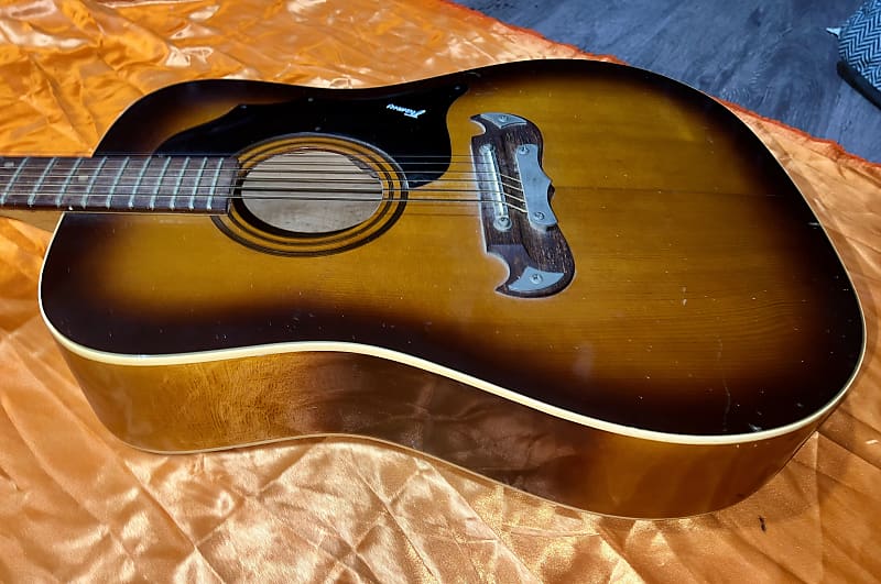 Vintage Framus Texan Acoustic Guitar 1960's - Sunburst | Reverb