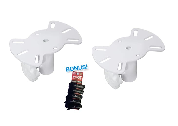 2x Pro X Speaker Stand Mounting Plate White for Reverb