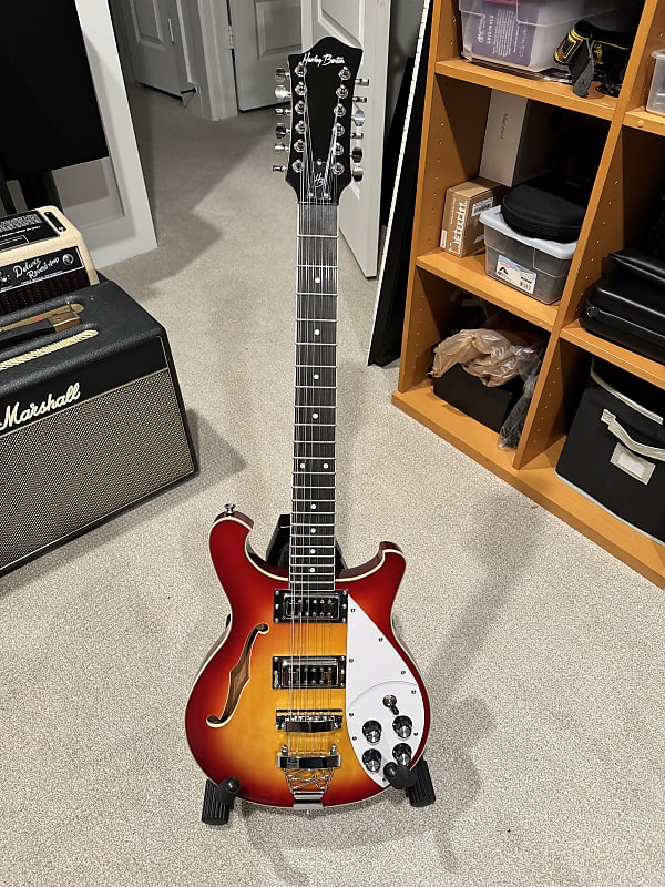Harley Benton 12 String Rickenbacker 2023 Cherryburst Reverb