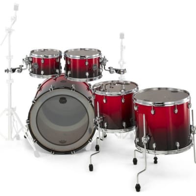 Mapex Saturn Studioease Fast 10/12/14/16//22" Drum Set Kit in Scarlet Fade *IN STOCK* image 2