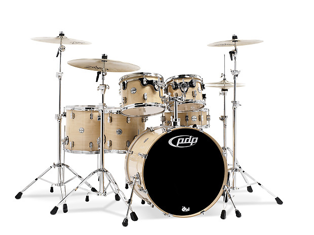 PDP PDCM2215NA Concept Maple Series 8x10" / 9x12" / 14x16" / 18x22" / 5.5x14" 5pc Shell Pack image 1
