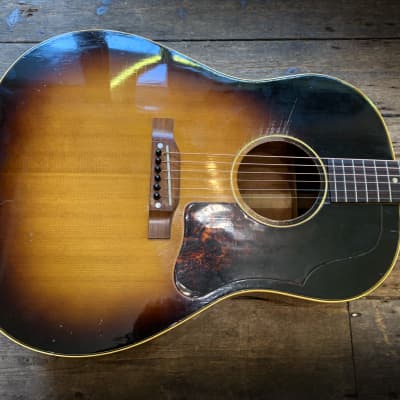 1956 Gibson J-45 Jumbo Acoustic in Sunburst finish & case image 16