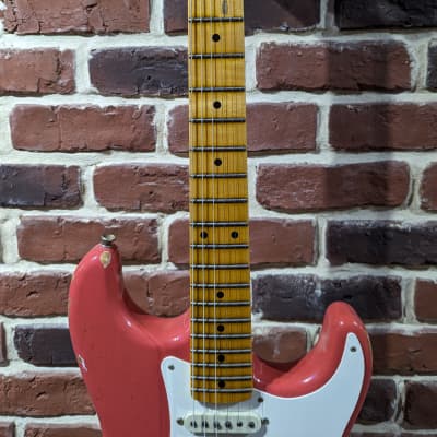 Fender  Custom Shop Stratocaster  Namm 2017 Limited Edition '56 Relic In Aged Fiesta Red image 8