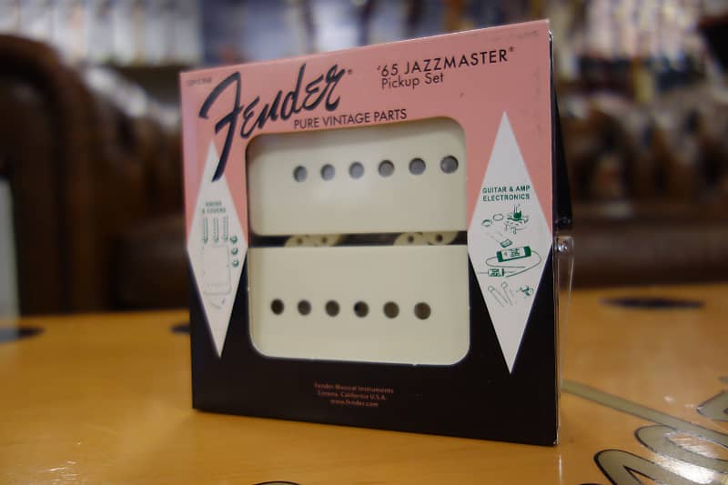 Fender Pure Vintage '65 Jazzmaster Pickup Set, Vintage White (2) image 1