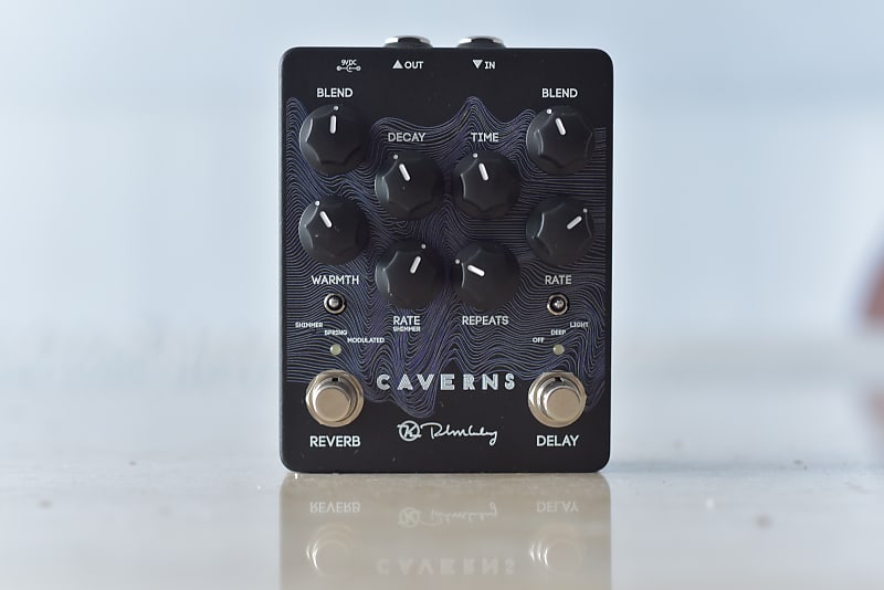 新品 未使用 Keeley Electronics Caverns V2 01-16-2018-Caverns-Black-Neon-