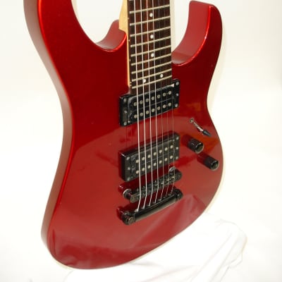 Washburn WG-587 7-String Electric Guitar, Red Metallic image 2