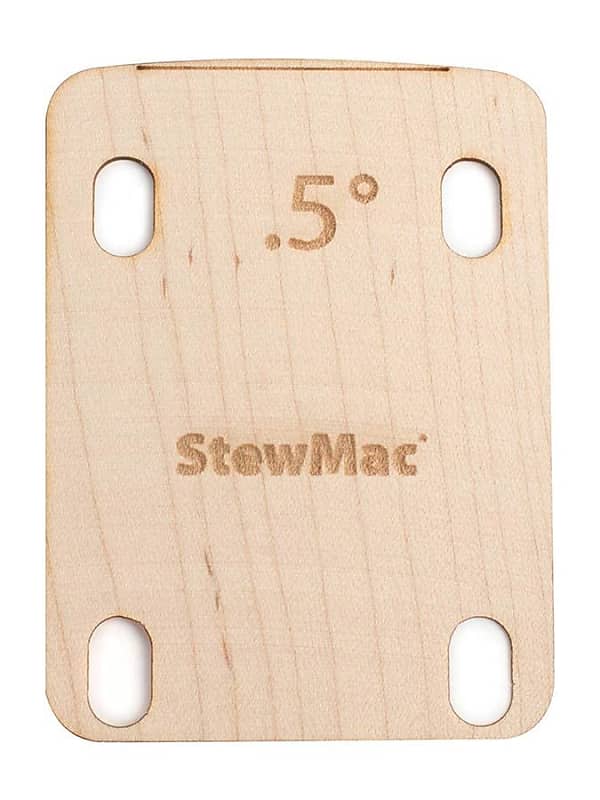 StewMac guitar neck pocket shim 0.50 degree for 4 bolt neck plate SM2135-050 image 1