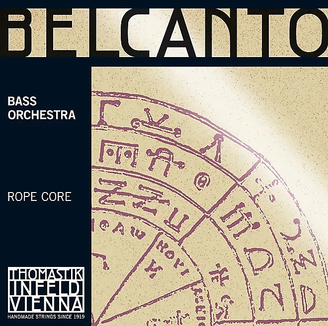 Thomastik-Infeld BC62 Belcanto Chrome Wound Rope Core 3/4 Double Bass Orchestra String - D (Medium) image 1