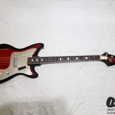 Prestiege / Teisco / Matsumoku "Whitesnake" 1 Pickup Electric Bass (1960s, Redburst) image 3