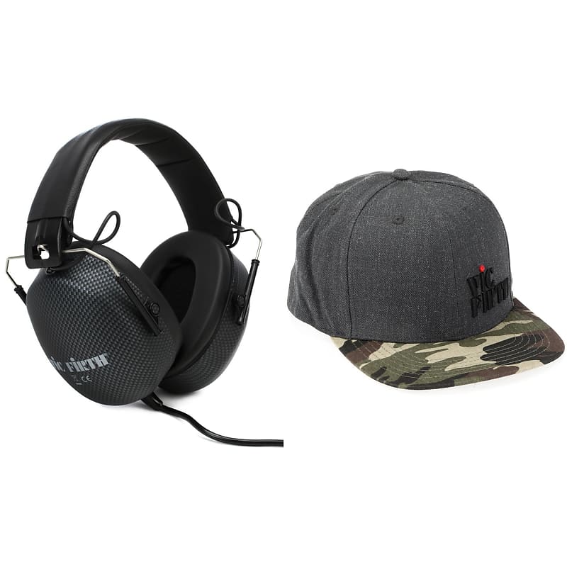 Vic Firth SIH2 Stereo Isolation Headphones with Hat | Reverb