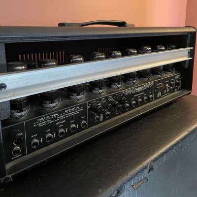 Mesa Boogie Triple Rectifier Guitar Amp Head 3-Channel 150-Watt with Hard Road Case & Speaker Cab image 9