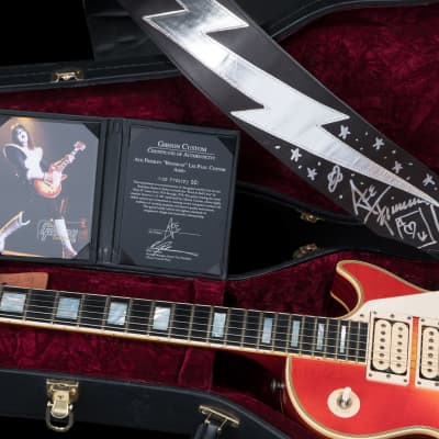 Gibson Custom Shop Ace Frehley Budokan Les Paul #1 Signed & Aged and OWNED! Signed boots, strap & book image 7