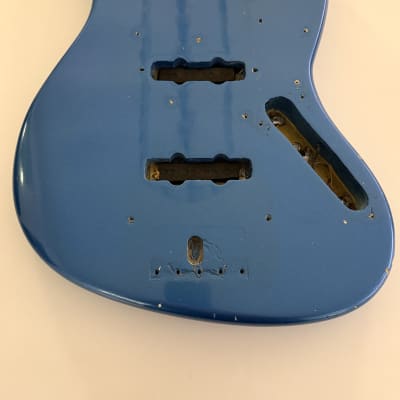 Fender Jazz Bass Body 1971 Lake Placid Blue Refin image 2