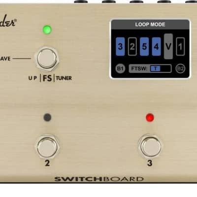 023-5150-000 Fender Switchboard Effects Operator Loop Switcher Pedal Champagne for sale