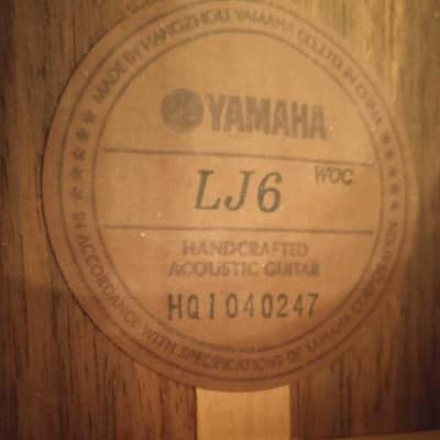 Yamaha LJ6 spruce/rosewood acoustic guitar with JJB pickup, hardshell case image 4