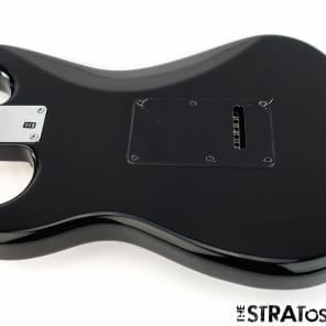 LOADED Fender Squier Standard HSS Fat Stratocaster Strat BODY Black SALE! image 3