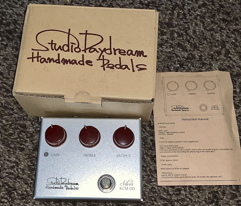 Studio daydream Klone clone silver overdrive guitar effects pedal made in  japan KCM-OD