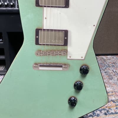 Gibson Brad Whitford’s Aerosmith, Explorer "Guitar Hero Prop" Authenticated! (#174) Sea Foam Green image 4